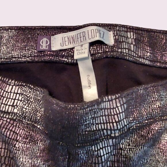 (3/$15) Jennifer Lopez Foil Snakeskin Leggings - Picture 4 of 4
